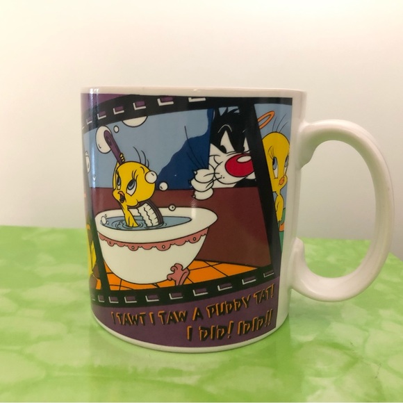 Other - LOONEY TUNES TWEETY BIRD & SYLVESTER Ceramic Coffee Cup/Mug  **Vintage**